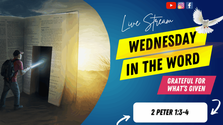 Grateful For What’s Given | Wednesday in The Word for November 26, 2025